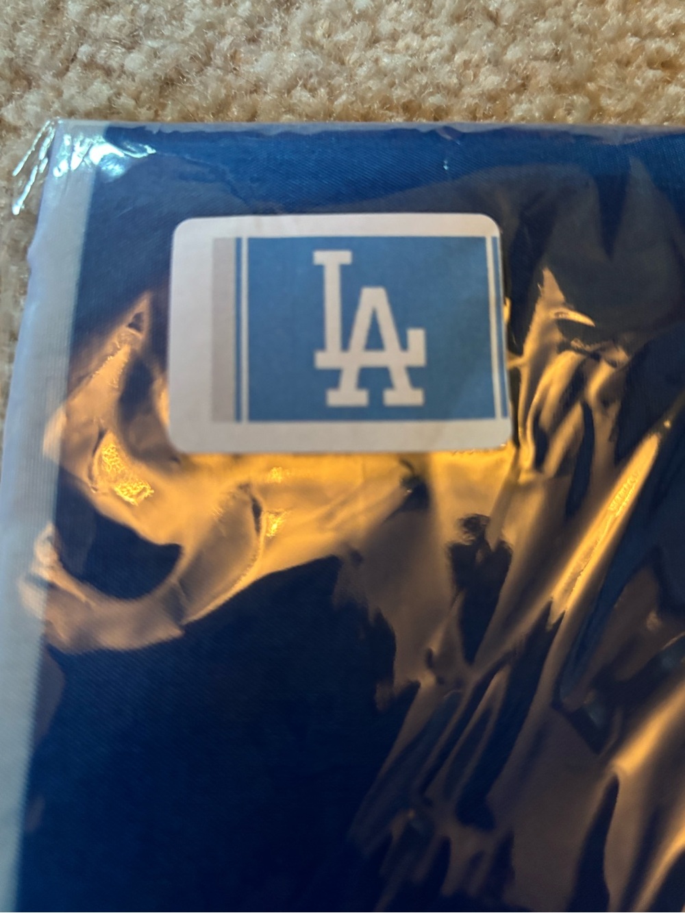 Los Angeles Dodgers Navy Flag Banner - LA Logo 3’x 5’